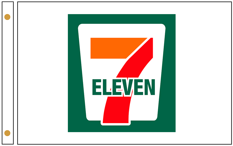 7 Eleven Franchise Flags made by Flag Store in Queens NY