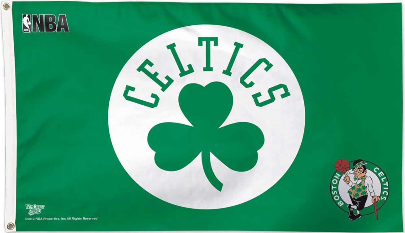 NBA Boston Celtics Basketball Flags, NBA Team basketball flags at