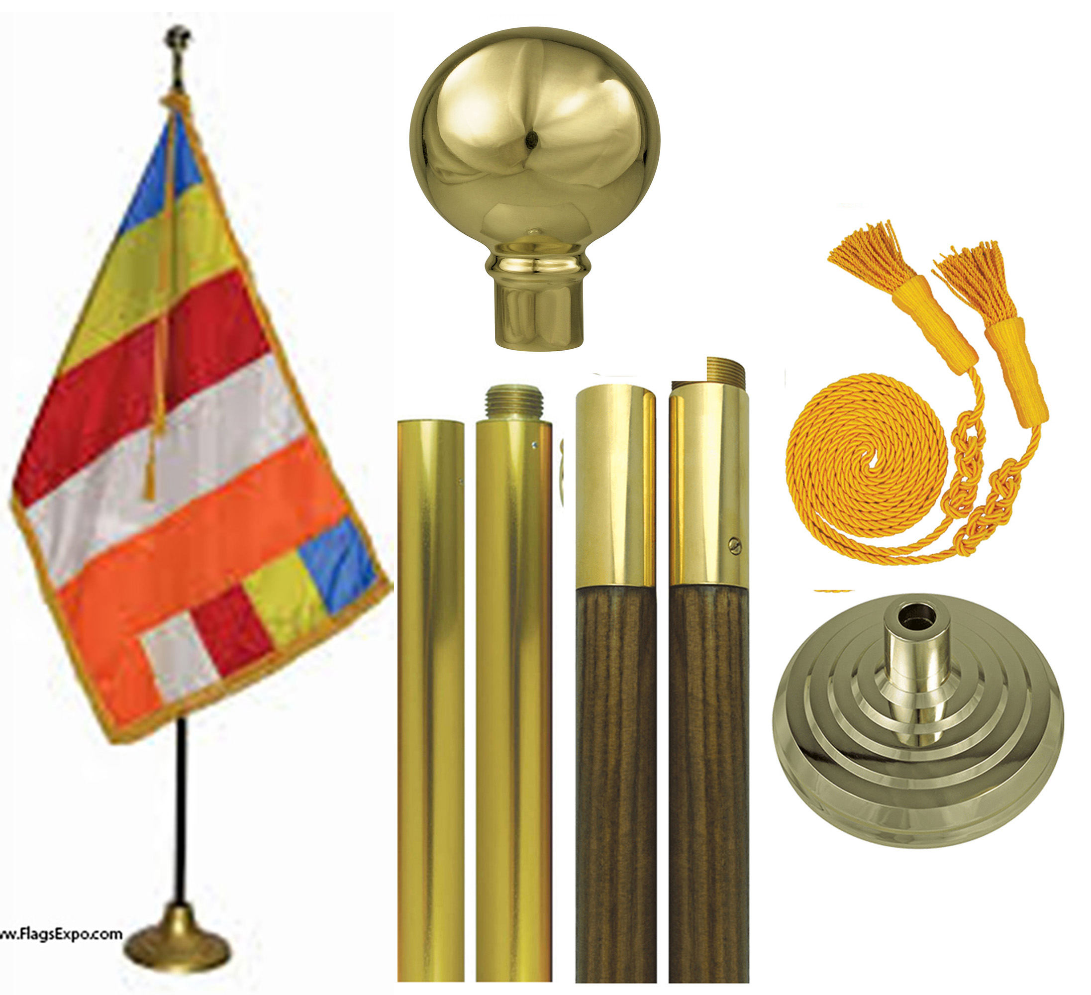 Buddhist Flag Set