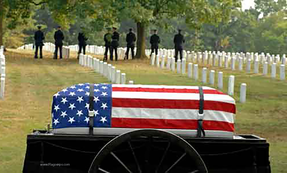 Interment Casket Flags