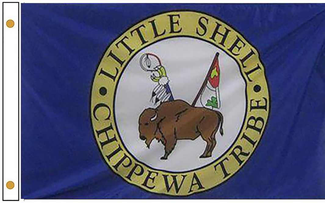 Little Shell Tribe Of Chippewa Flags Are Made From High Quality Fabric