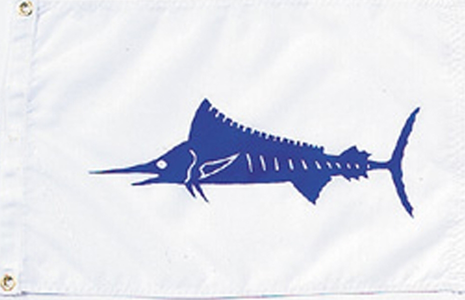 Fishing flags are made in USA from high quality nylon 12x18 inches with  brass grommets