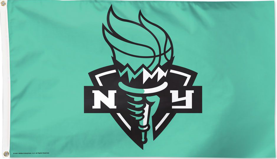 New York Liberty WNBA Team officially licensed flags by FlagsExpo.com