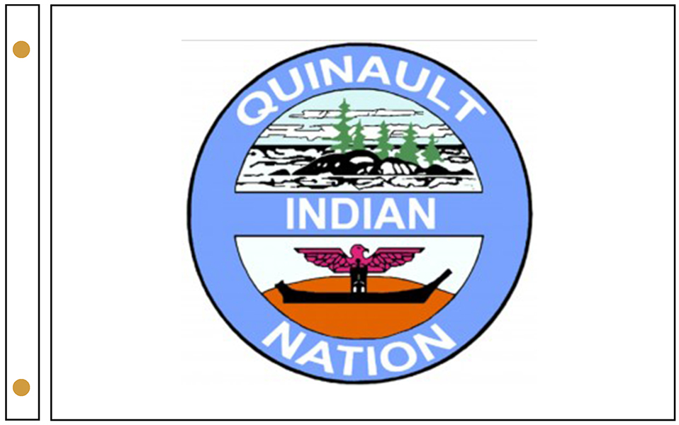 Quinault Indian Nation Flags are made in USA by FlagsExpo.com in Queens NY