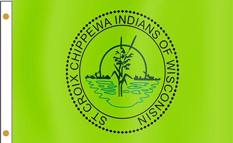 St Croix Chippewa Flags are made from high quality fabric with