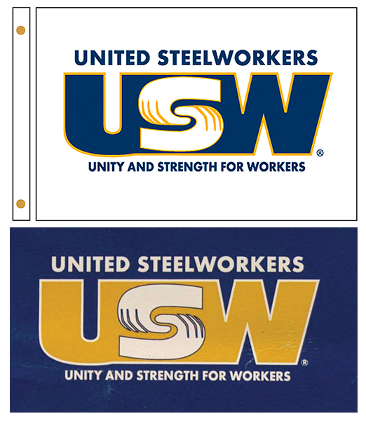United Steelworkers Union Flags