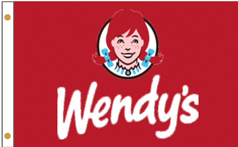 Wendy's chain restaurants flags are made from high quality nylon with ...